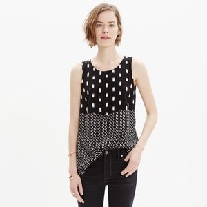 Madewell Sunbask Tank Ikat Brush Print, Size S